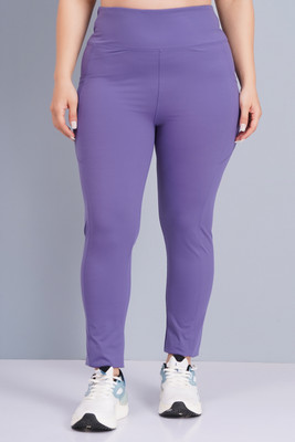 BRILLCO BIZZ Solid Women Purple Tights