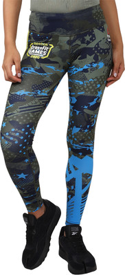REEBOK Printed Women Multicolor Tights