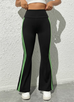 PATER Solid Women Black Track Pants