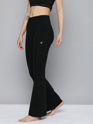 HRX by Hrithik Roshan Solid Women Black Tights