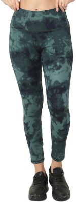 Smarty Pants Printed Women Green Tights