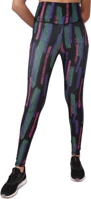 REEBOK Color Block Women Multicolor Tights