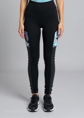 Koolest Fashion Striped Women Black Tights