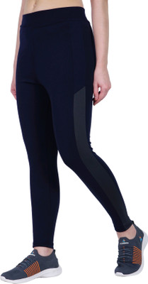 KOOLEST Color Block Women Light Green Tights