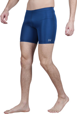 NINQ Solid Men Blue Tights