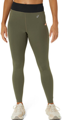 Asics Solid Women Green Tights