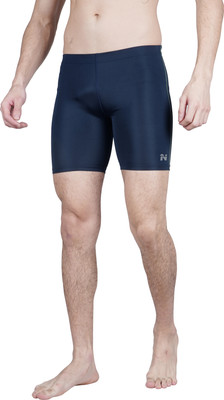 NINQ Solid Men Dark Blue Tights