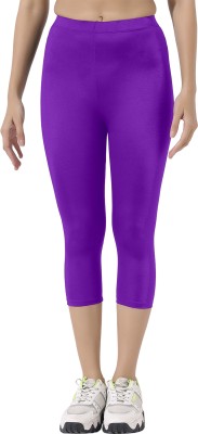 Lycot Solid Women Purple Tights