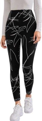 DE TRENDZ Black Jegging(Printed)