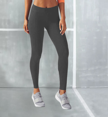 M7 By Metronaut Solid Women Grey Tights