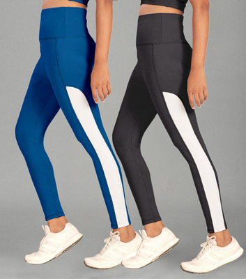 POOJARAN Color Block Women Multicolor Tights