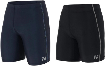 NINQ Solid Men Black, Dark Blue Tights
