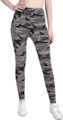 L Fashion Jeans Printed Women Grey Tights
