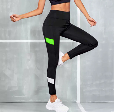 M7 By Metronaut Solid Women Black Tights