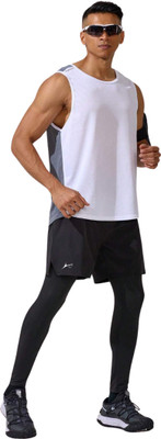 Prosharx Solid Men Black Tights