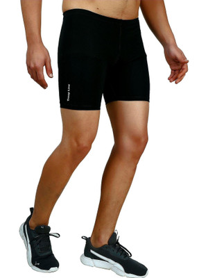 TroopLine Solid Men Black Tights