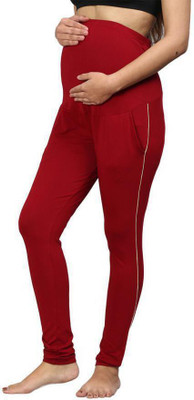 Sillyboom Solid Women Maroon Tights