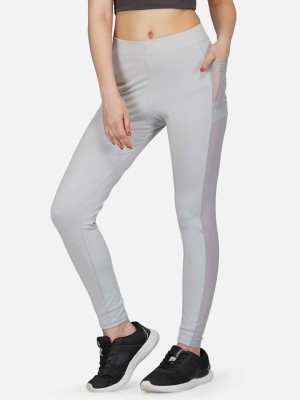 IMPERATIVE Solid Women Grey Tights