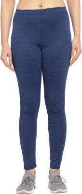 Urban Komfort Solid Women Blue Tights