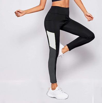 Neu Look Color Block Women Black Tights
