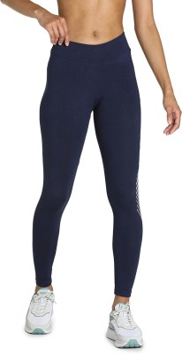 PUMA Graphic Print Women Blue Tights