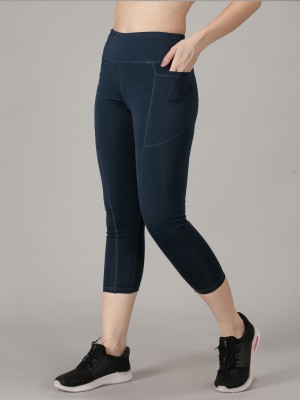 Madact Solid Women Blue Track Pants