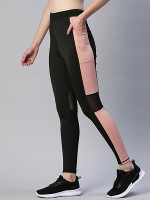 BLINKIN Color Block Women Multicolor Tights