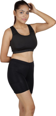 NINQ Solid Women Black Tights