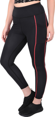 Kyk Printed Women Black Tights