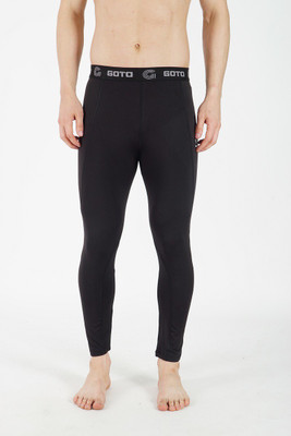 GOTO Solid Men Black Tights