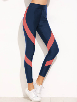Neu Look Color Block Women Blue Tights