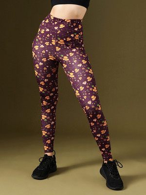 Clovia Floral Print Women Multicolor Tights
