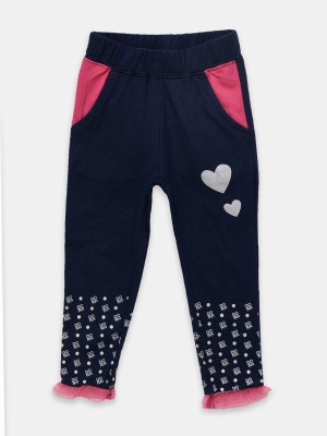 DORA Printed Girls Dark Blue Tights