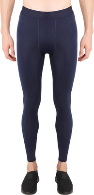 Athmonk Solid Men Dark Blue Tights