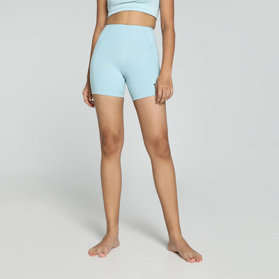 PUMA Solid Women Blue Tights