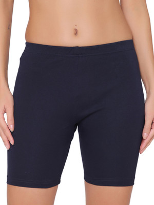 Groversons Paris Beauty Solid Women Dark Blue Tights