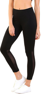 BLINKIN Solid Women Black Tights