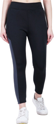 KOOLEST Color Block Women Blue Tights