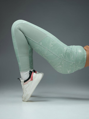 TECHNOSPORT Printed Women Grey Tights