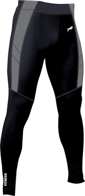 Just Rider Color Block Men Black, Grey Tights