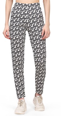 DTR FASHION Printed Women White Tights