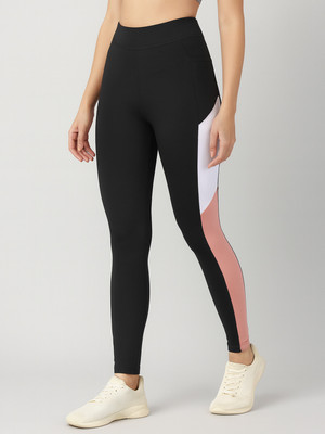 BLINKIN Solid Women Black, Pink Tights