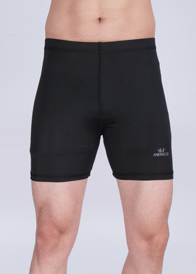 HENCO Solid Men Black Tights