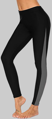 M7 By Metronaut Color Block Women Black Tights