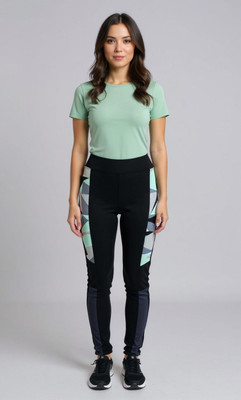 Koolest Fashion Striped Women Black Tights