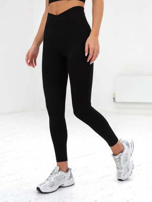 COLOR CAPITAL Solid Women Black Tights