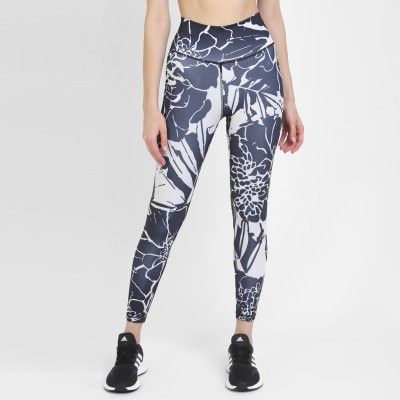 ADIDAS Printed Women Black Tights