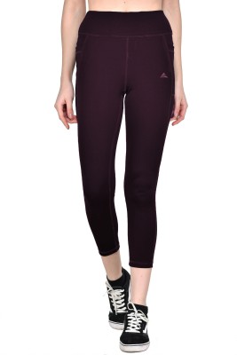 Actiwin Solid Women Purple Tights