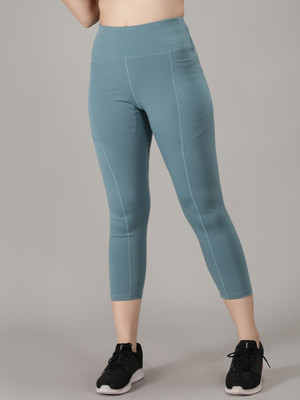 Cosvos Solid Women Blue Tights