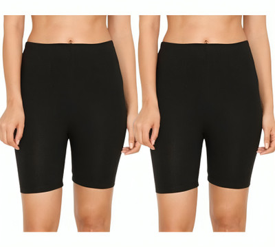 watto Solid Women Black Tights